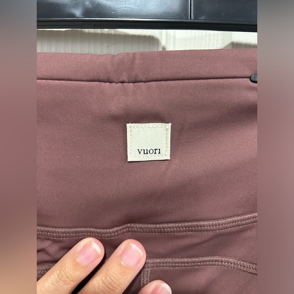 Vuori Women's Large Stride Legging Chestnut Dark Pink NWT 7/8 Length High Rise - Picture 6 of 8